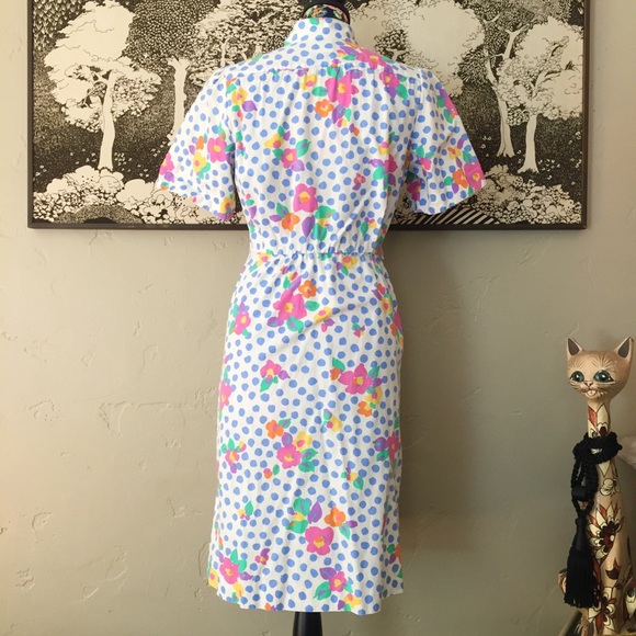 Vintage Petites by Willi Floral Rockabilly Dress - Picture 5 of 8